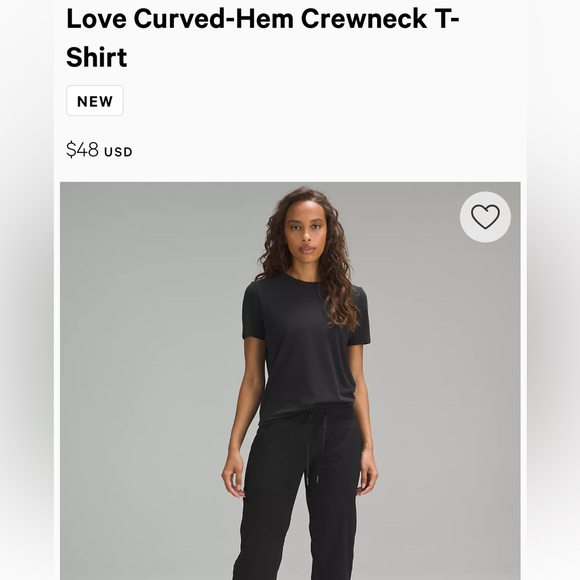 Lululemon Love Curved HemShort Sleeve Tee - Picture 8 of 9